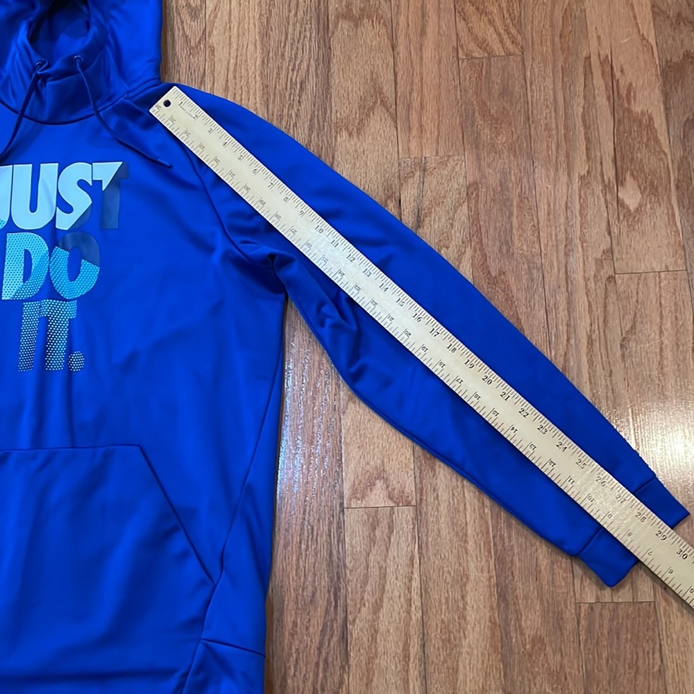 Nike Dri-Fit Blue Hoodie Sweatshirt Size Large - Picture 6 of 13